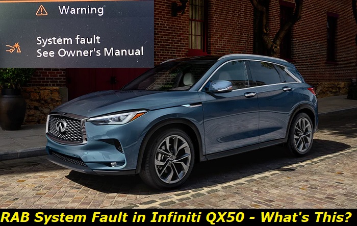 rab system fault infiniti qx50